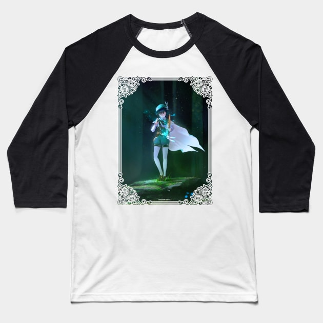 Venti - Genshin Impact Baseball T-Shirt by SaucyBandit